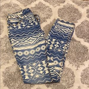 Hot Kiss Skinny Lily Tribal Jeans